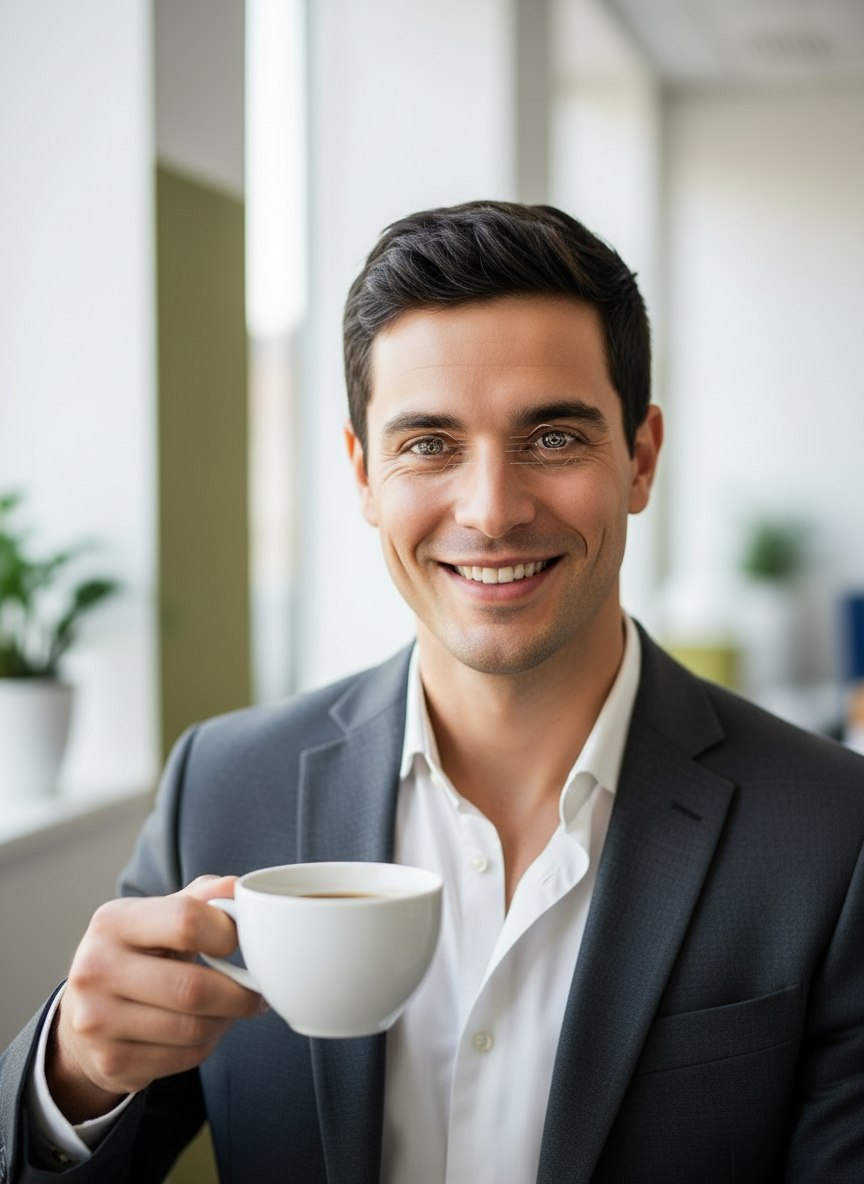 Axel alla pausa caffè